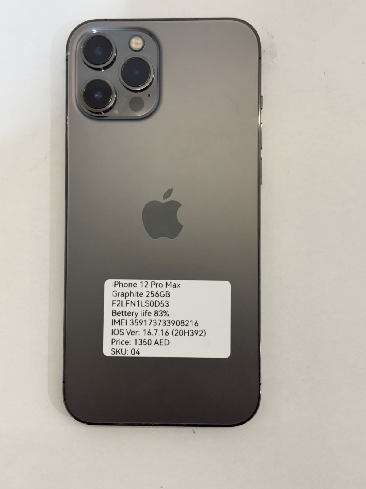 iPhone 12 Pro Max Graphite 256GB – photo 7 of 8