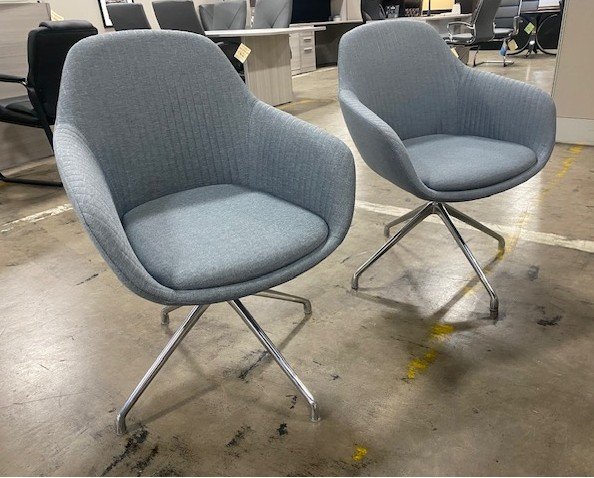 Used Accent Swivel Guest Chairs – Set of 2